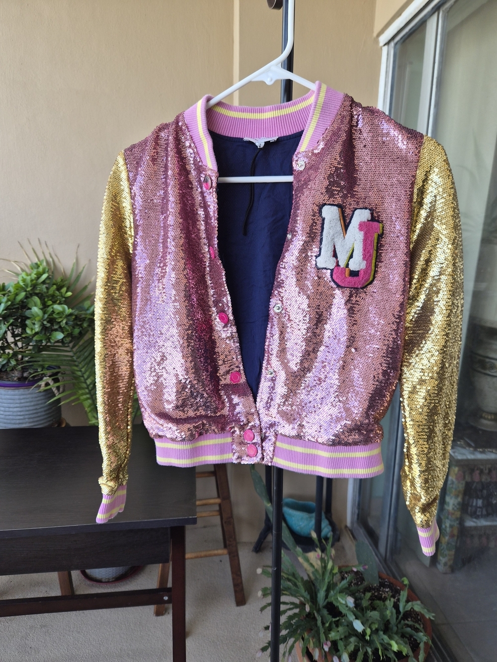Marc Jacobs kids sequin bomber jacket size 12 (150 cm)